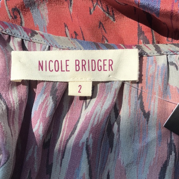 NWT Nicole Bridger 100% Silk Blouse Size 2 - Picture 4 of 7